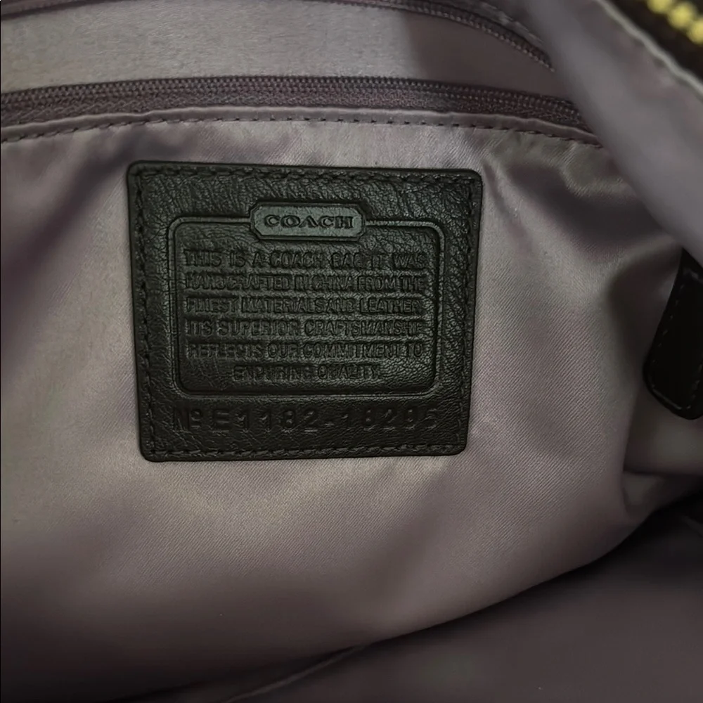 COACH Kristin Op Art Plum Bag - Picture 6 of 7